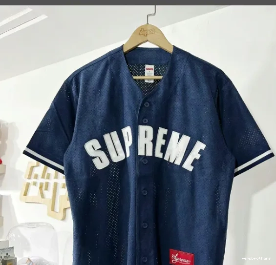 mesh BASEBALL 24SS JERSEY short sleeved MESH ULTRASUDE suede baseball 0612